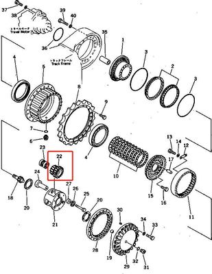 PC300-3 207-27-00040 ĐIÊN ĐIÊN ĐIÊN 2072700040 PC300-3 Phần hộp số